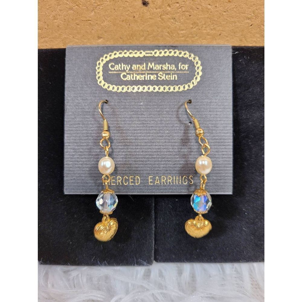 (3 for $15) Vintage Cathy and Marsha for Catherine Stein Dangle Earrings